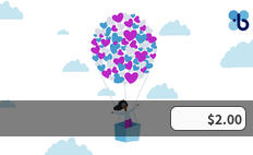 Gift card balance $2.00